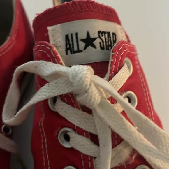Red converse all star sneakers size 12 - Picture 2 of 10